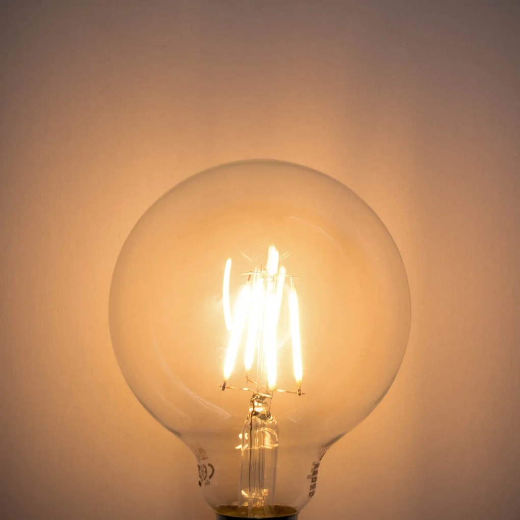 Sada 5 stmievateľných LED žiaroviek E27 G95 5W 450LM 2200K