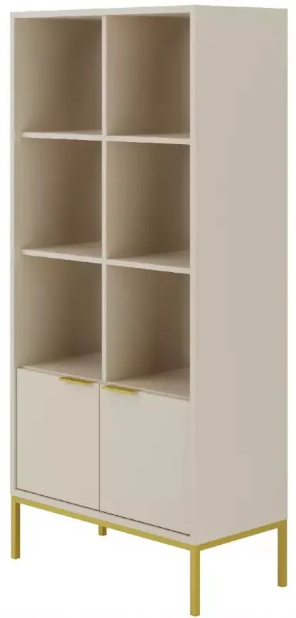 Knižnica Austin 80 cm kašmír/zlatá