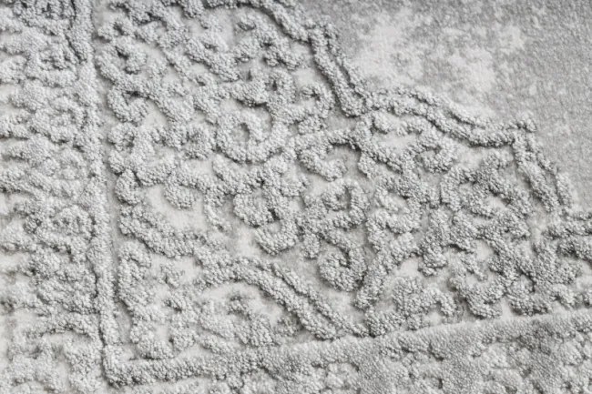 Koberec AKRYL VALS 8801 Ramka ornament, slonia kosť / sivý