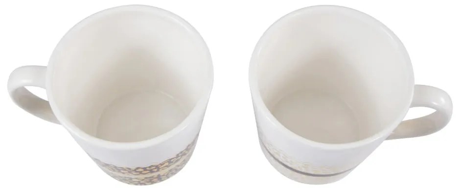 Hrnčeky z kameniny v bielo-zlatej farbe v súprave 2 ks 300 ml London – Premier Housewares