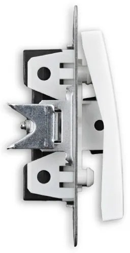 Elhard Vypínač Vera schodiskový č.6, matný, biely - kompletný VZ5306W