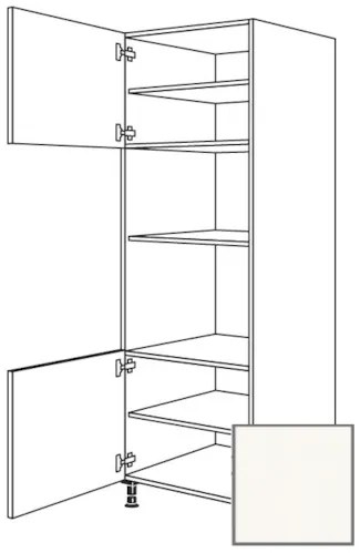 Kuchynská skrinka vysoká Naturel Erika24 pre rúru a mikrovlnnú rúru 60x214,7x56 cm bílá 450.GMDK1.L