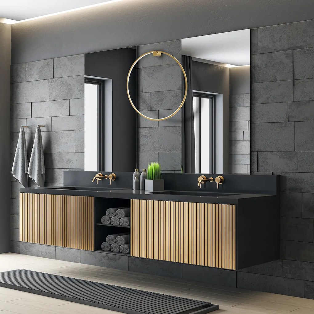 Nástenné LED svietidlo Saturno, 1x LED 46w, 4000k, g