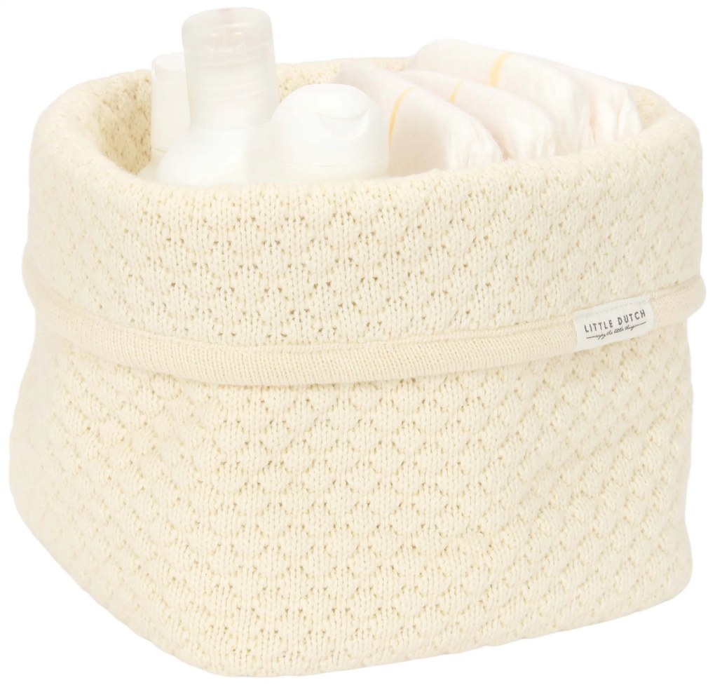 Košík pletený malý Pure Soft White