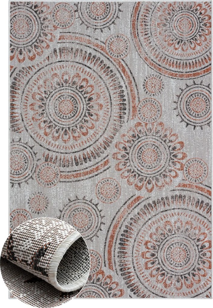 Kusový koberec Echo cream – na von aj na doma, 80x150, béžová, chodba / predsieň, My Flair