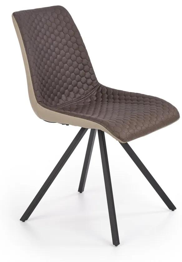 Jedálenská stolička Radley hnedá/béžová