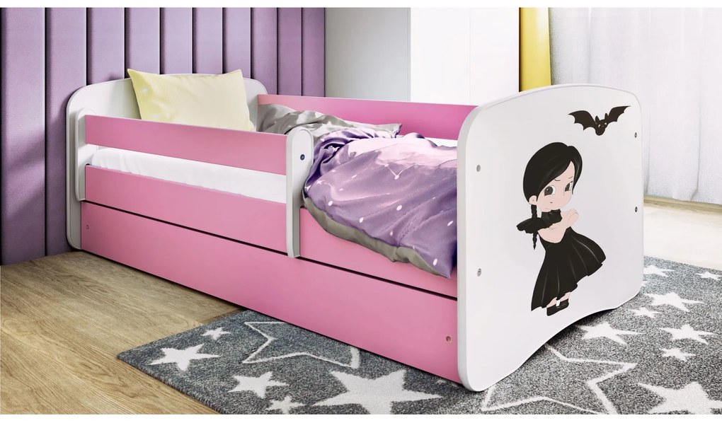 Detská posteľ Babydreams temná princezná ružová
