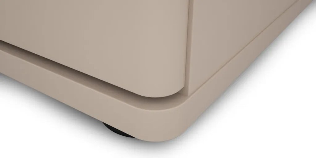 TV skrinka so zásuvkami Avola, 140 cm, béžová kašmír/dub cremona