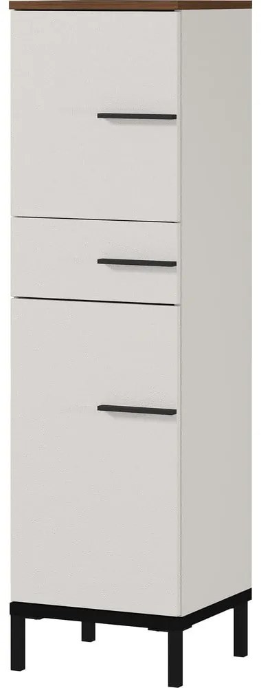 Svetlosivá kúpeľňová skrinka v dekore orecha 34x123 cm Yonkers - Germania