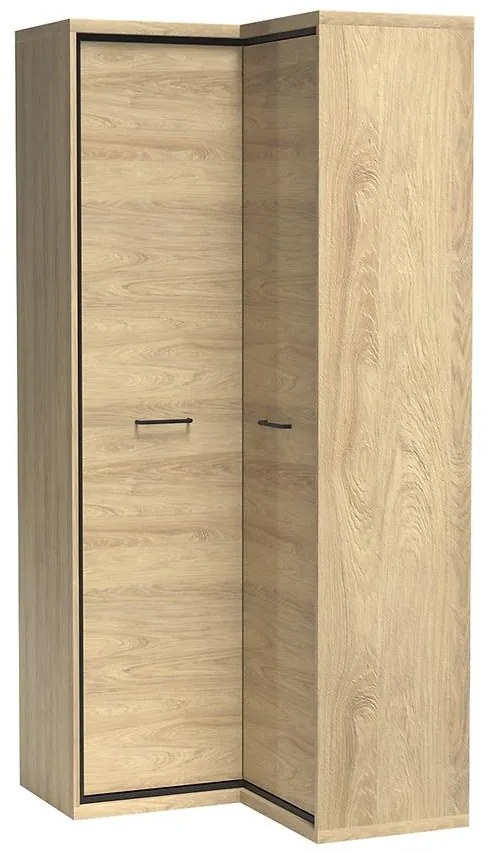 Rohová skriňa Mediolan M14 Natural Hikora