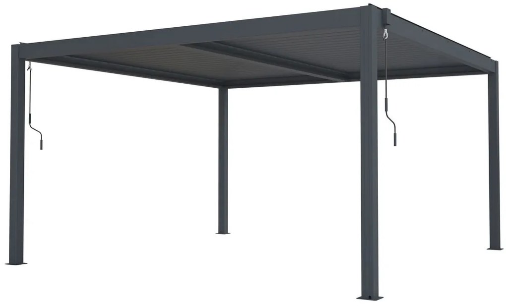 G21 Bioklimatická pergola Austin 4x4 m, antracitová hliníková