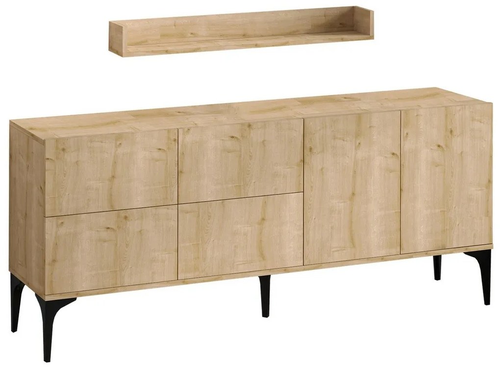 Skrinka s poličkou Stella Sapphire Oak