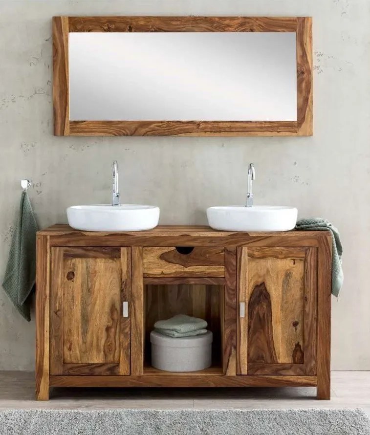 furniture-nabytek.cz - Skrinka pod umývadlo z masívu 130x70x45 z dreva palisander