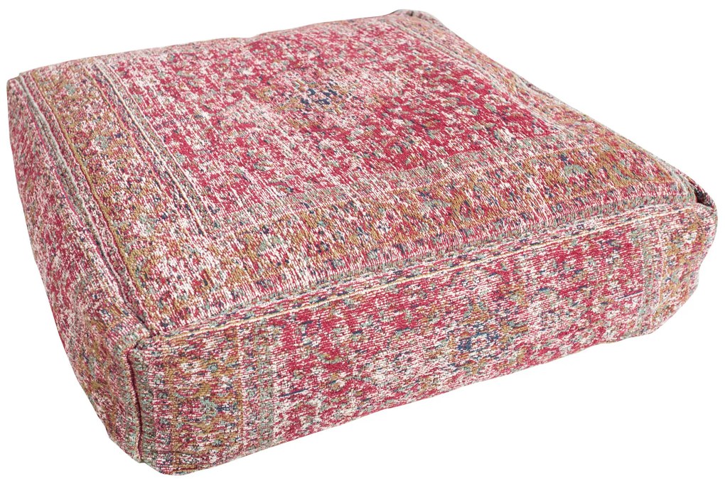 Vankúš na podlahu Old Marrakech 70cm červený