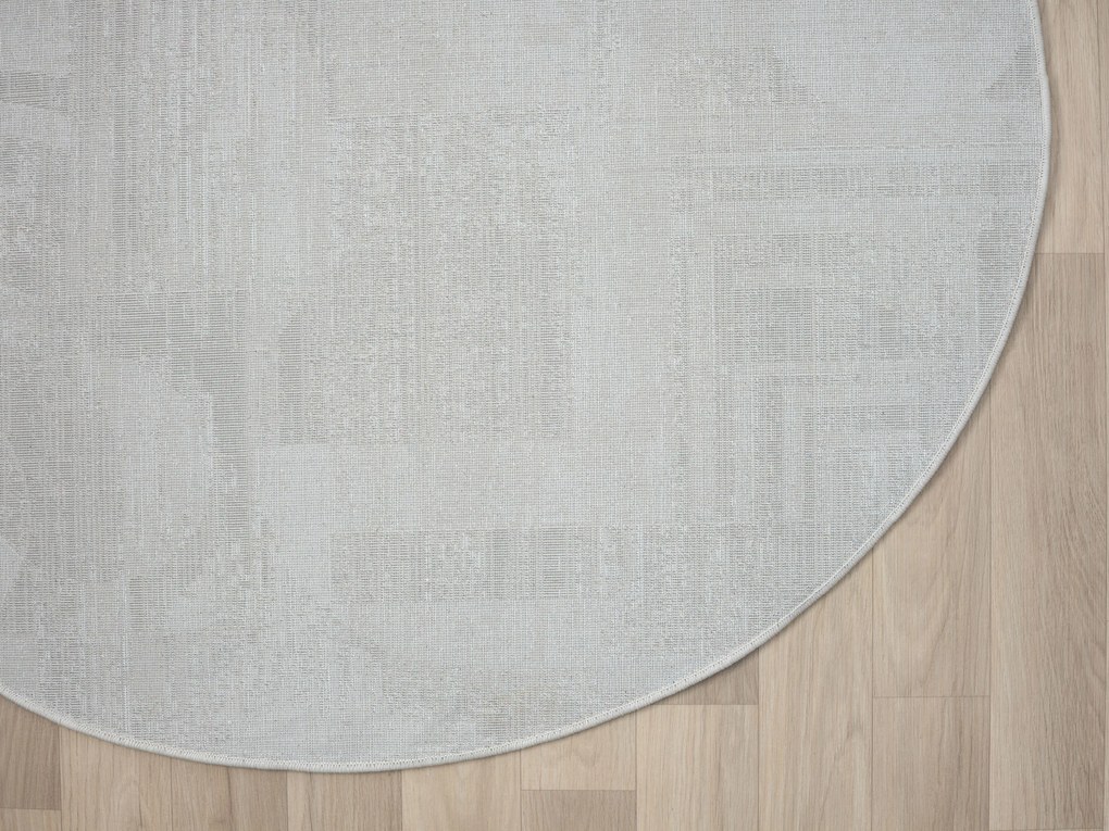 My Flair, Kusový koberec My Circles CA60022 creme kruh, 120x120 (priemer) kruh, béžová, chodba / predsieň