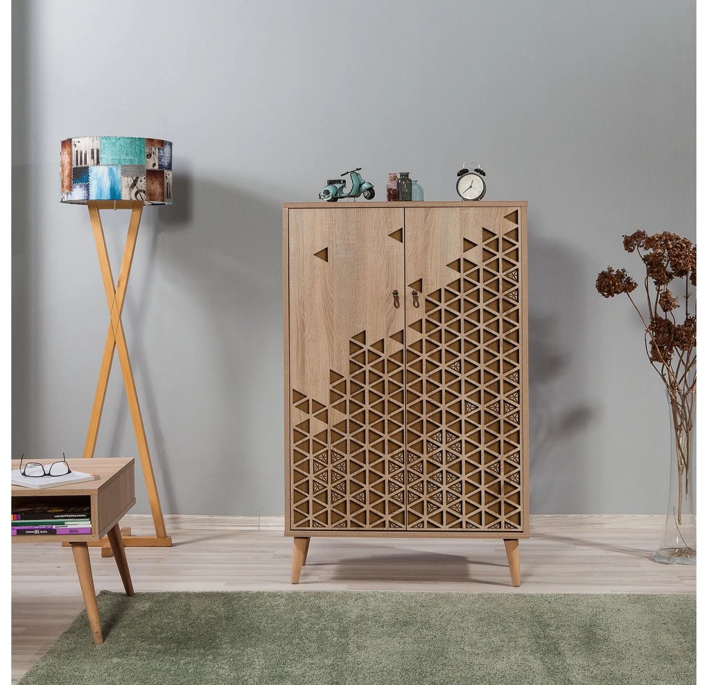 Skrinka Multibox 124 (dub sonoma). Akcia -17%. Vlastná spoľahlivá doprava až k Vám domov. 1088383