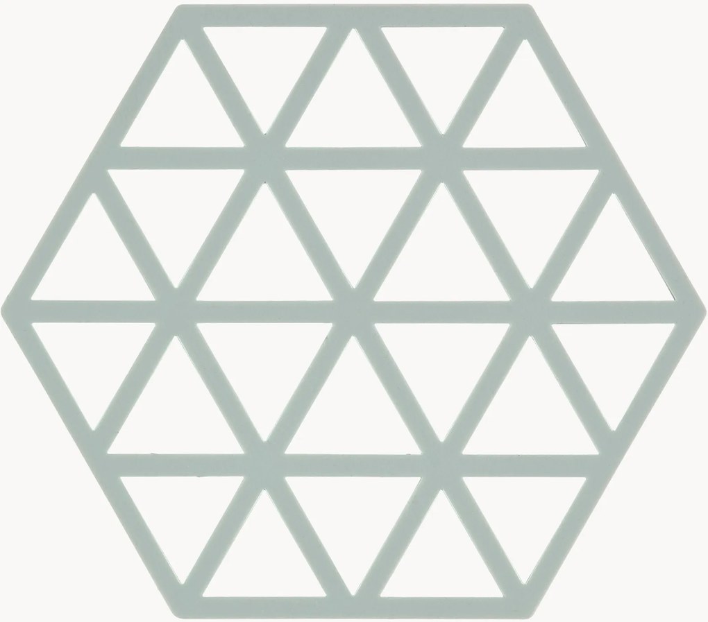 Silikónové podložky pod poháre Triangles, 6 ks