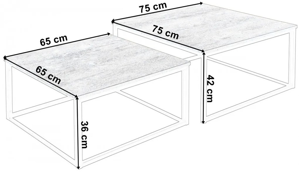 Sada stolov VELEN hnedá/čierna