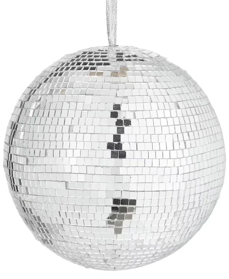 DISCO Guľa 10 cm - strieborná
