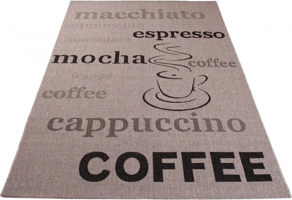 TA Koberec 20220 Strieborná / čierna