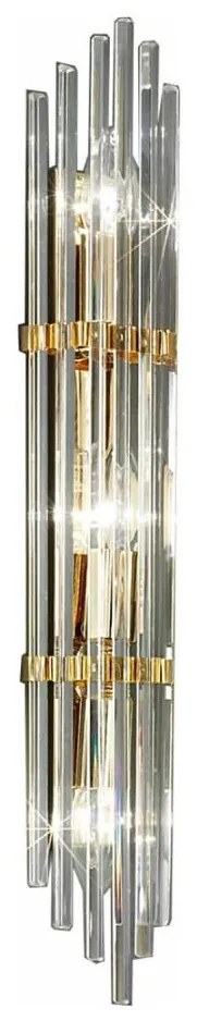 Kolarz 0342.63.3 - Nástenné svietidlo ONTARIO 3xE14/40W/230V 60 cm 24K zlatý