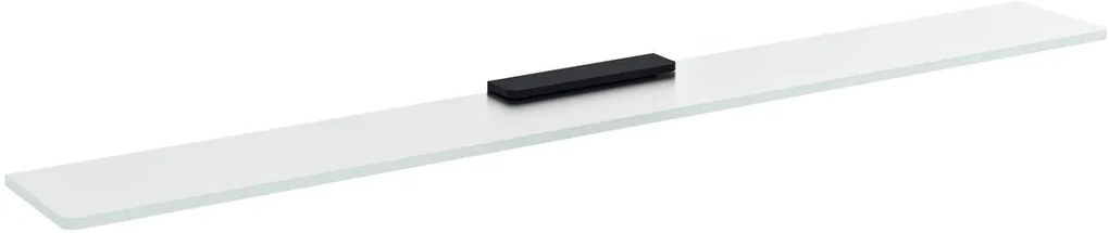 Sapho Sapho, Sklenená polica 800mm, čierna/mliečne sklo, MY009B-06