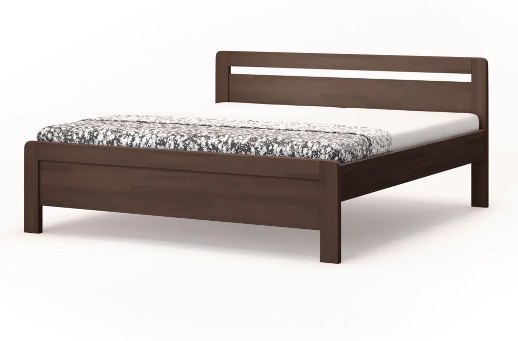 BMB KARLO KLASIK - masívna buková posteľ 200 x 200 cm, buk masív