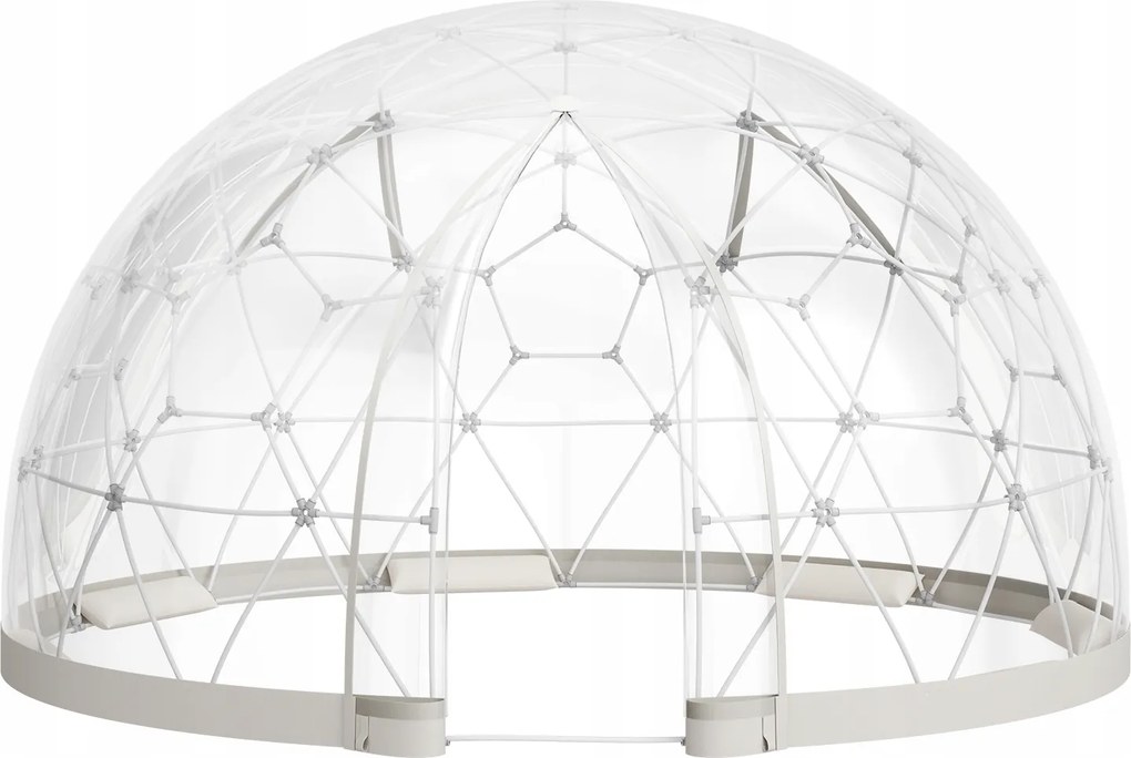 Vevor Kupolový stan pre 2-4 osôb Priehľadný s oknom a panoramatickým výhľadom