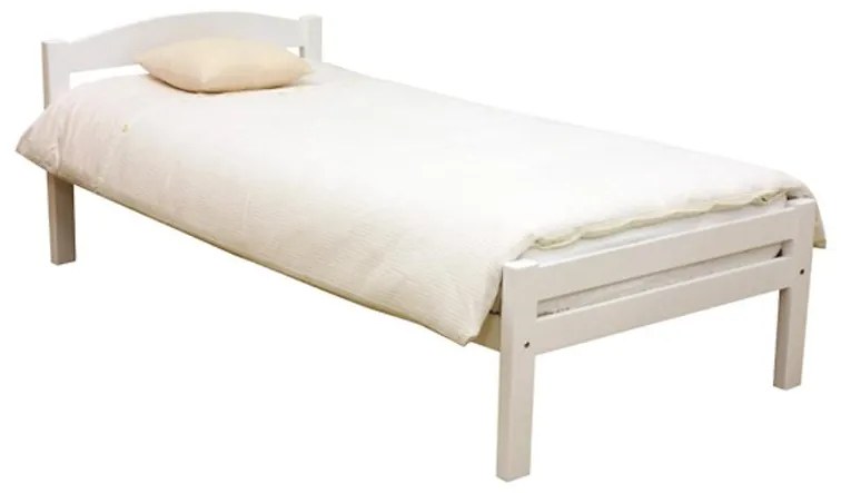 Posteľ buková Lux 200x90 cm biela