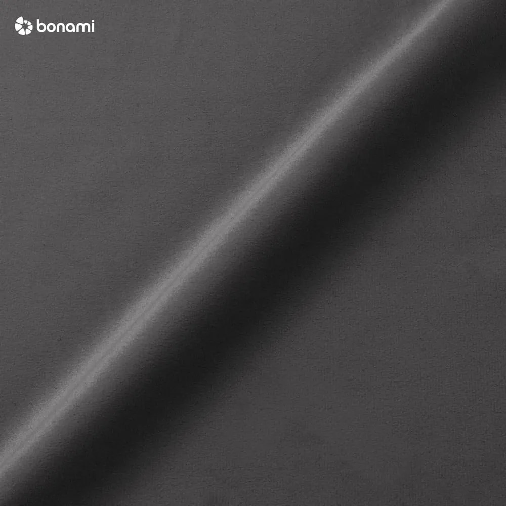 Antracitovosivá čalúnená dvojlôžková posteľ s úložným priestorom 160x200 cm Tate – Maison de Rêve