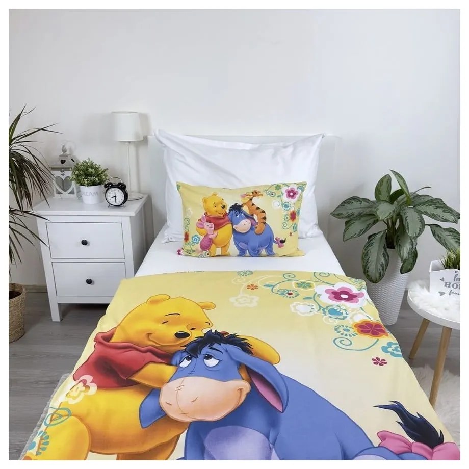 Bavlnená detská obliečka do postieľky 100x135 cm Winnie-the-Pooh – Jerry Fabrics