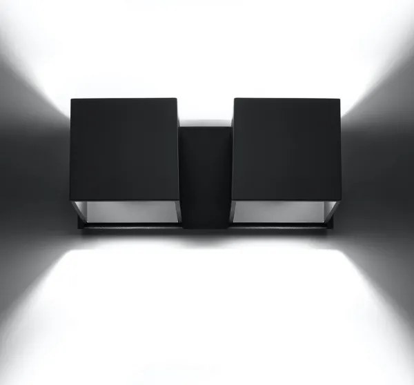 Sollux SL.0657 - Nástenné svietidlo QUAD 2xG9/40W/230V čierna