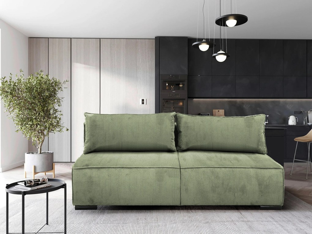 XXXLutz ROZKLADACIA POHOVKA, textil, mätovozelená MID.YOU - Sedačky - 001574006309