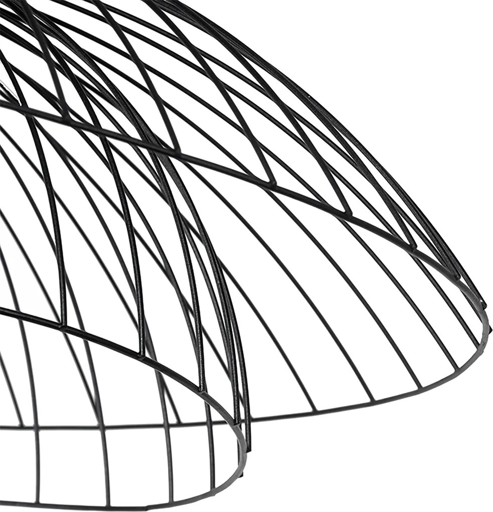 Inteligentné závesné svietidlo čierne 66 cm vrátane Wifi G95 - Pua