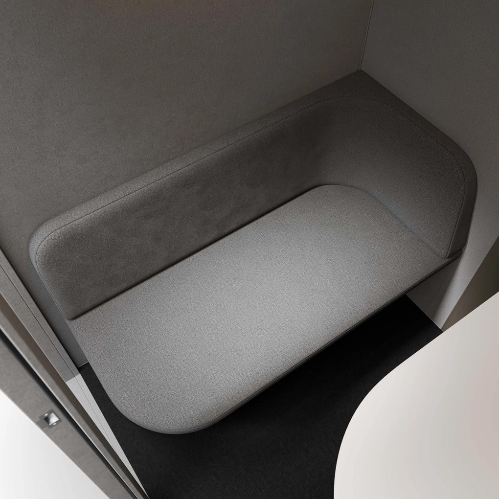 Akustická kancelárska kabína INBOX pre 4 osoby 2200 × 2200 × 1220 mm