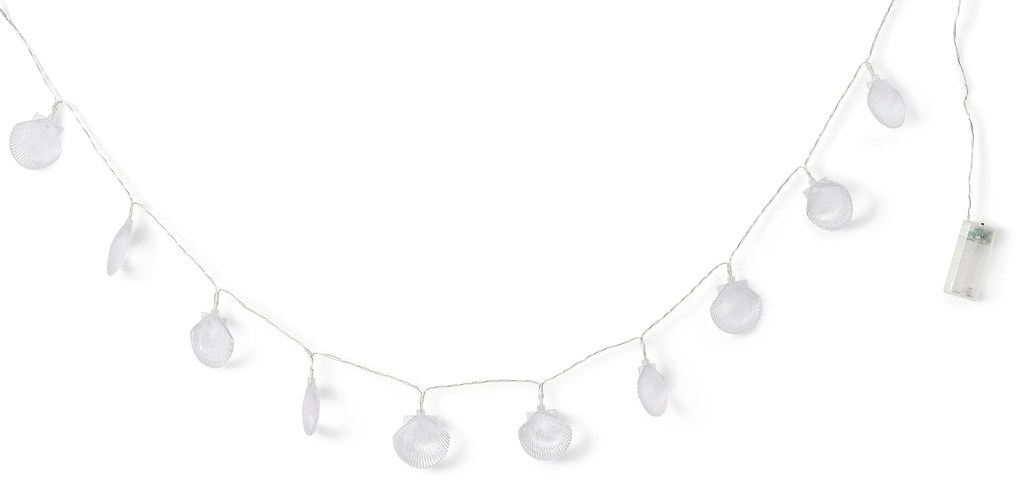 LED svetelná reťaz s mušľami