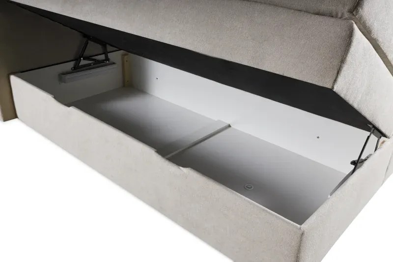Kontinentálna boxspring posteľ ANNA 200x220, šedá (gerra 90)