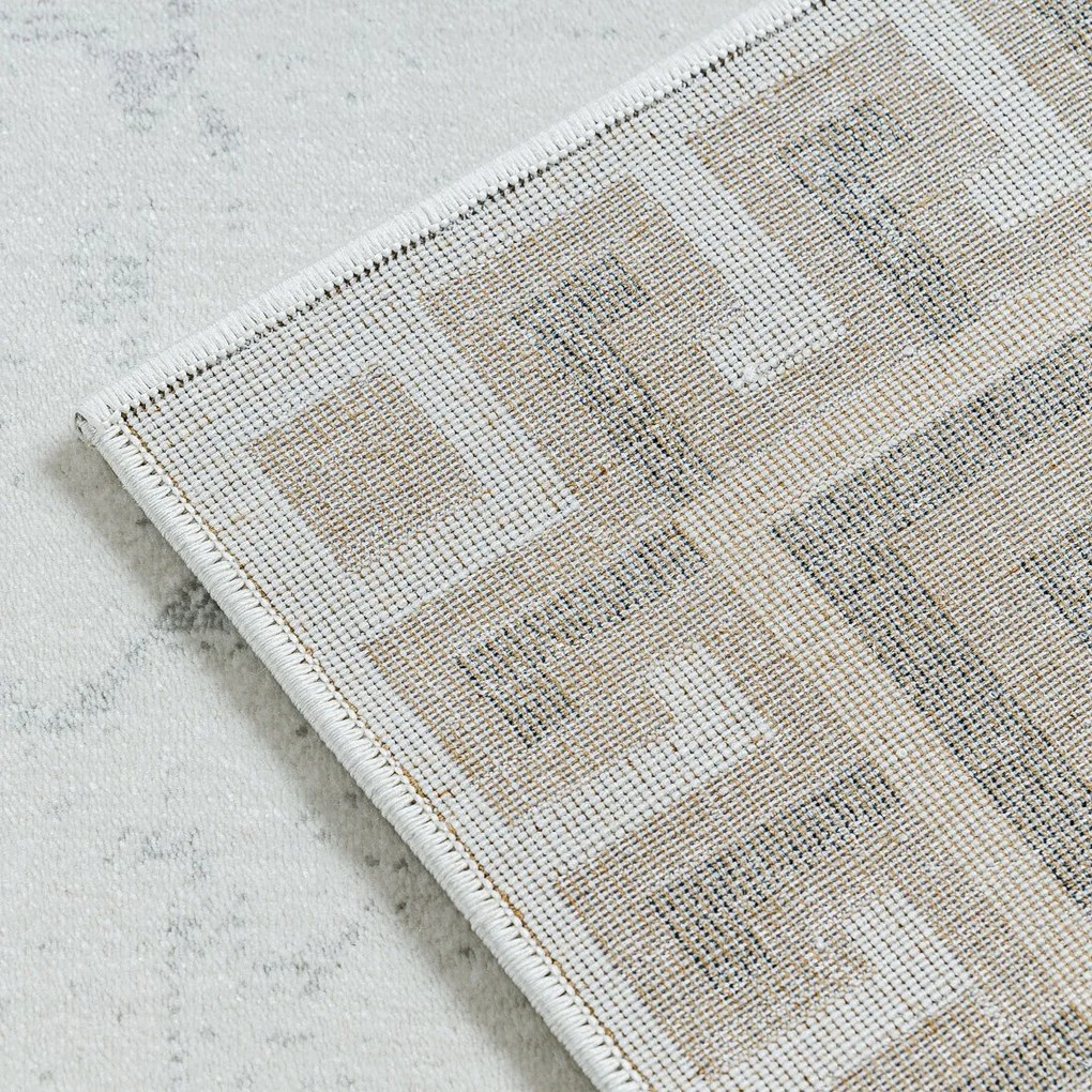 Dywany Łuszczów, Kusový koberec Allure 1960 white/grey, 140x190, šedá, kancelária