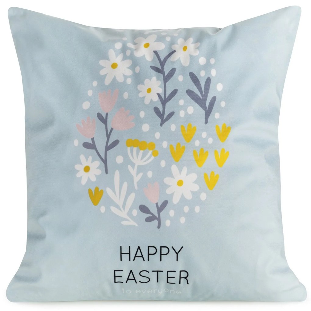 VEĽKONOČNÁ DEKORAČNÁ OBLIEČKA NA VANKÚŠ EASTER11 45X45 CM VZOROVANÁ