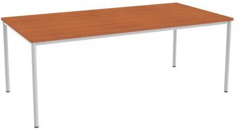 Kancelársky stôl Abonent, 200 x 100 x 75 cm, rovné vyhotovenie, dezén čerešňa Oxford
