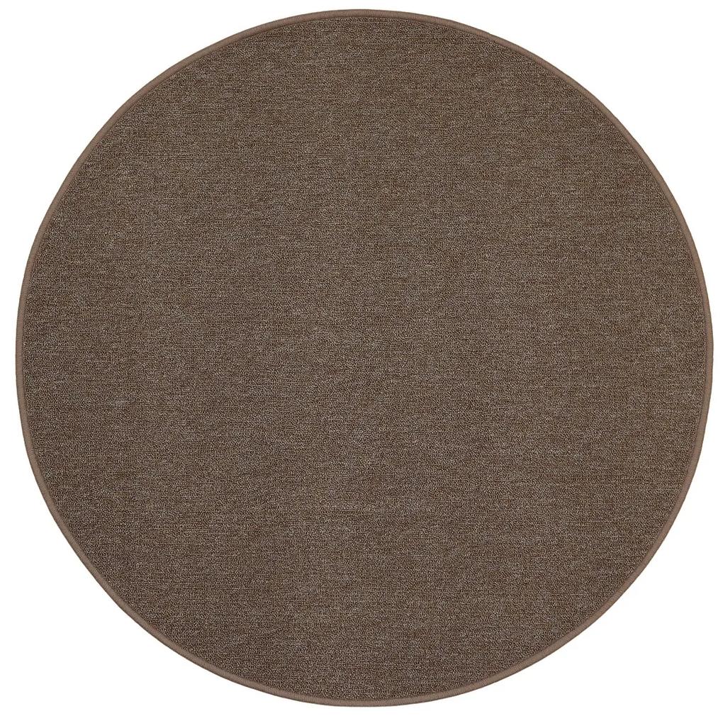 Vopi koberce Kusový koberec Astra hnedá kruh - 120x120 (priemer) kruh cm