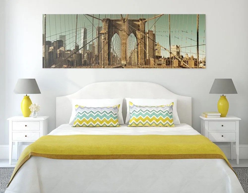 Obraz most Manhattan v New Yorku Varianta: 120x40