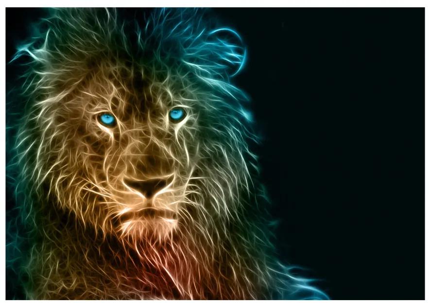 Artgeist Fototapeta - Abstract lion Veľkosť: 100x70, Verzia: Premium