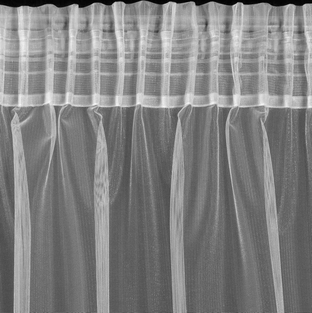 ZÁCLONA NA PÁSKE ELIZA 300X145 CM BIELA