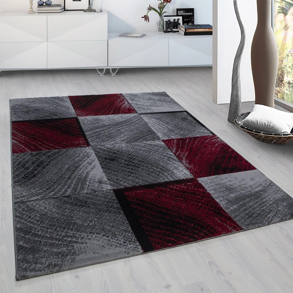 Ayyildiz, Kusový koberec Plus 8003 red, 80x300, červená, chodba / predsieň