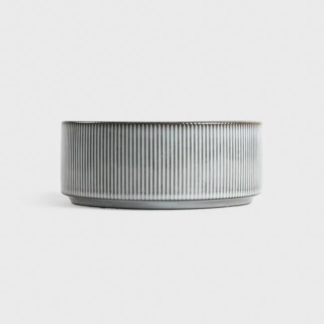 Miska SANOS rebrovaná / sivá 707261