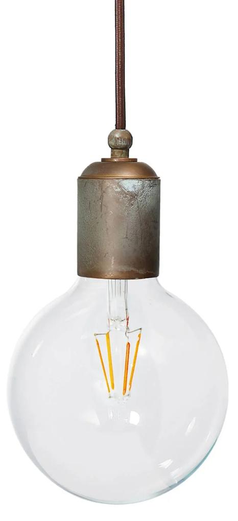 Závesná lampa Allen starožitná mosadz 1-pl.