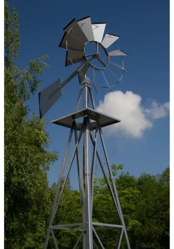 Tuin Veterný mlyn strieborne sivá - 245 cm