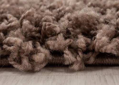 Koberce Breno Kusový koberec DREAM SHAGGY 4000 Mocca, hnedá, viacfarebná,120 x 170 cm