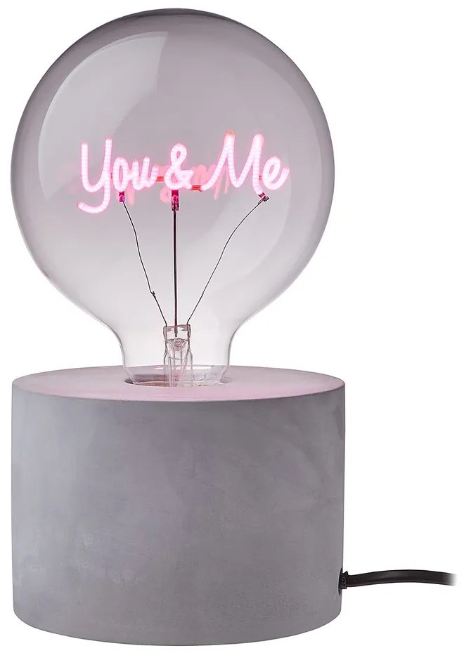 BRIGHT LIGHT LED Žiarovka "You & Me" - ružová